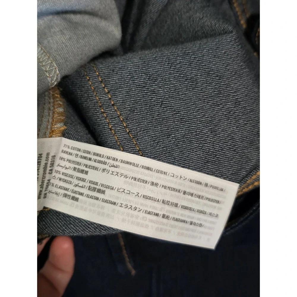 Hollister Y2K Womens 28x32 7R Dark Wash Low Rise Straight Leg Denim Jeans